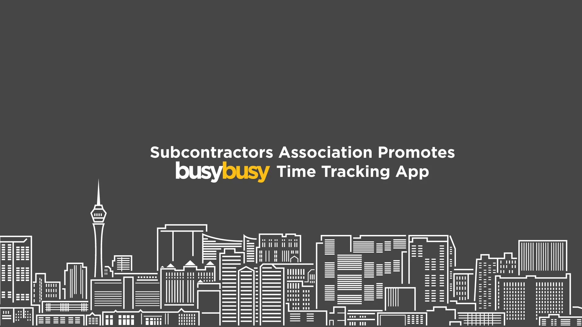 subcontractors association promotes busybusy time tracking app