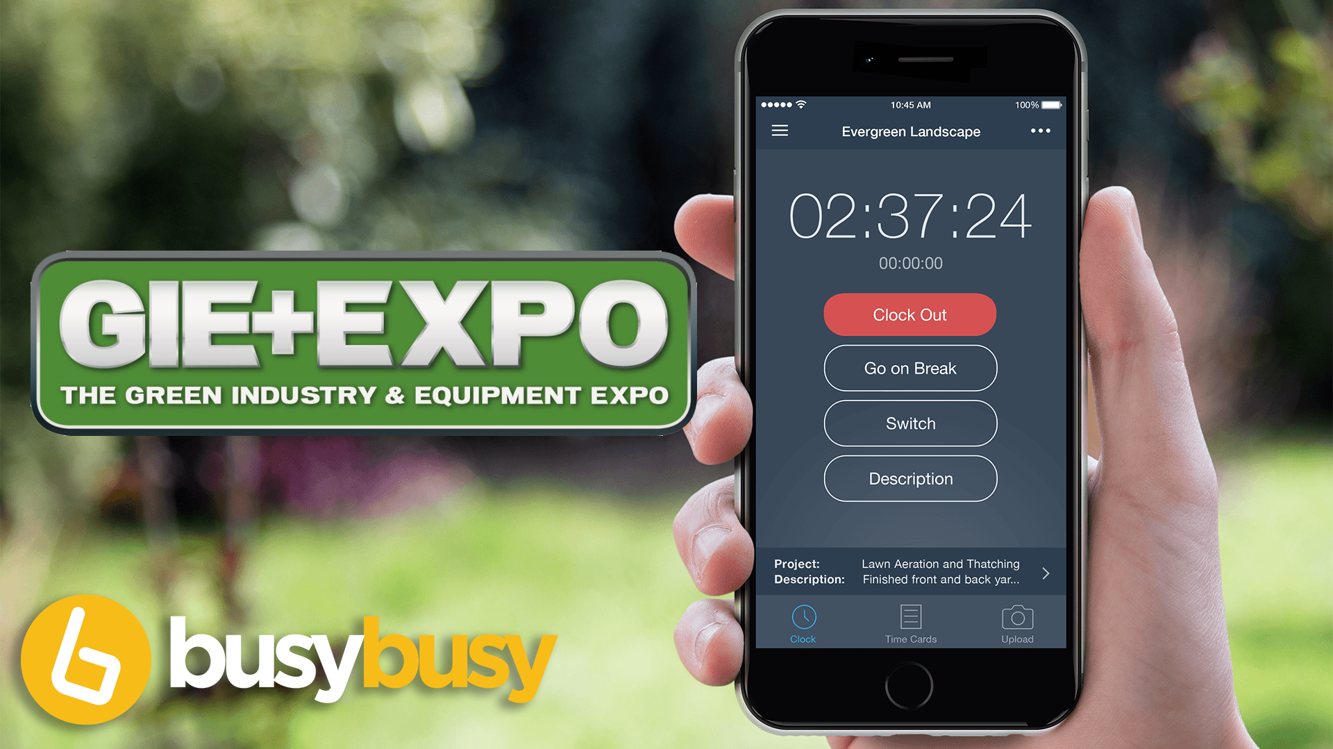 busybusy app helps landscaping companies with mobile time tracking in the green industry