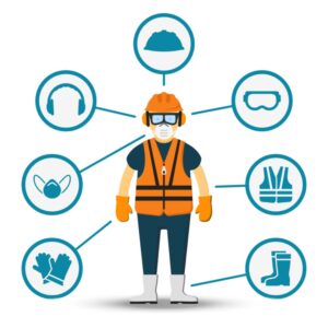 construction jobsite safety attire