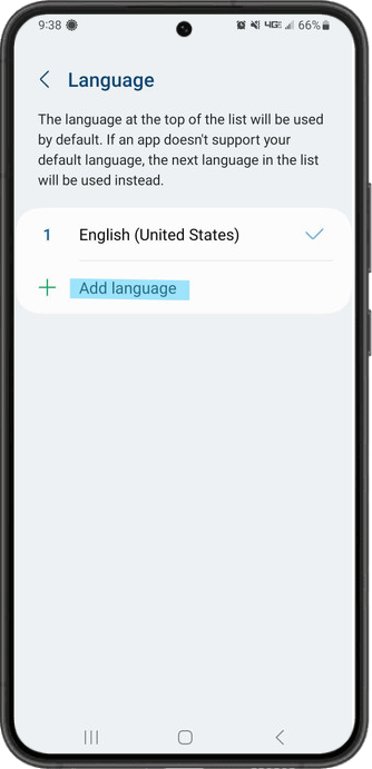 how to change the language setting on android, add language 