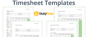 Timesheet Template, 4 employee timesheet templates