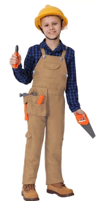 Kids Construction Worker Costume