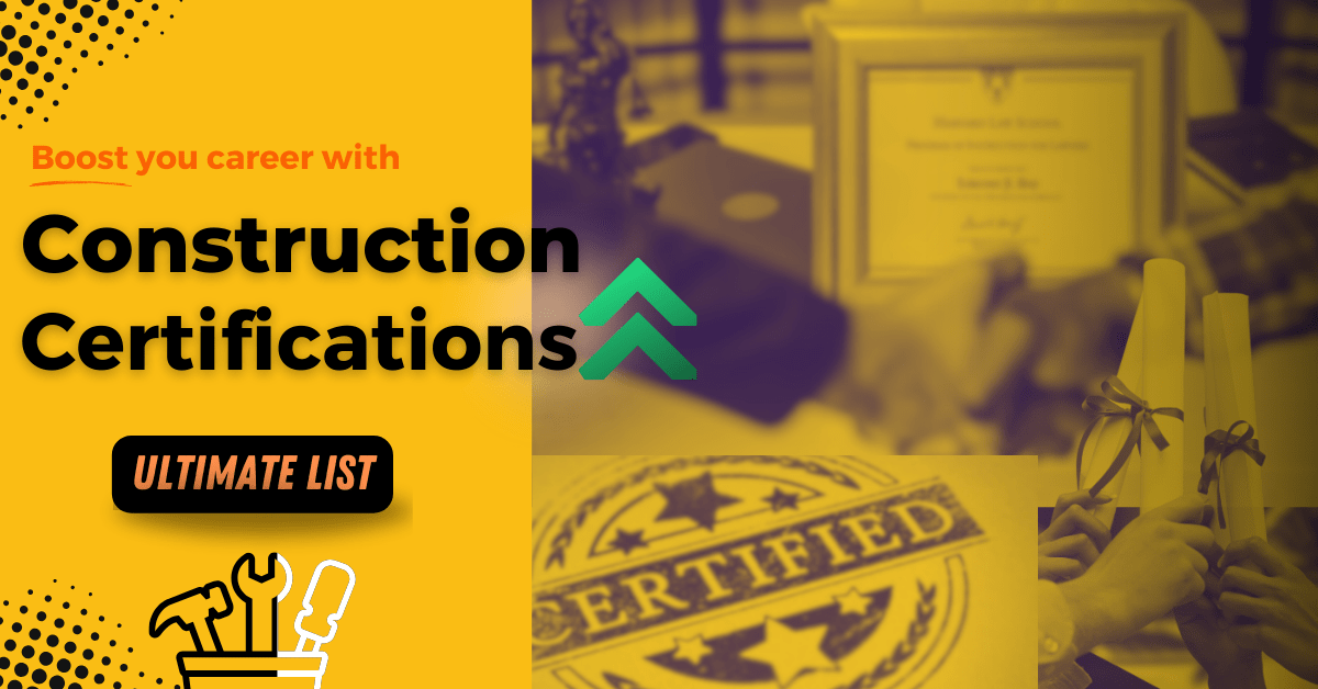 top construction certifications