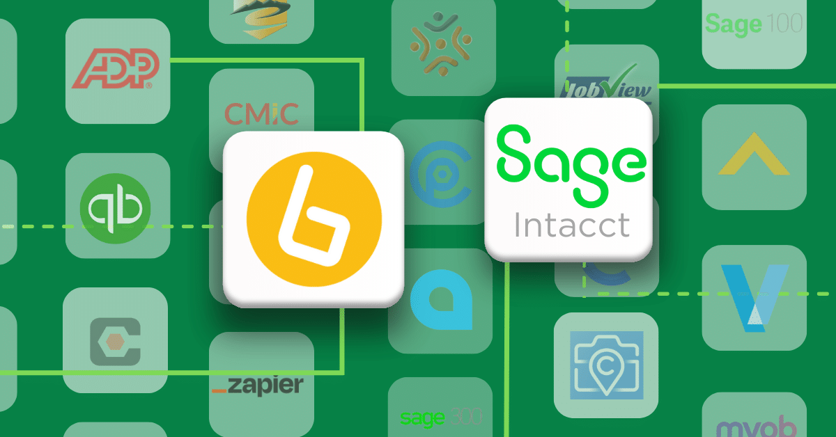 sage time tracking integration busybusy