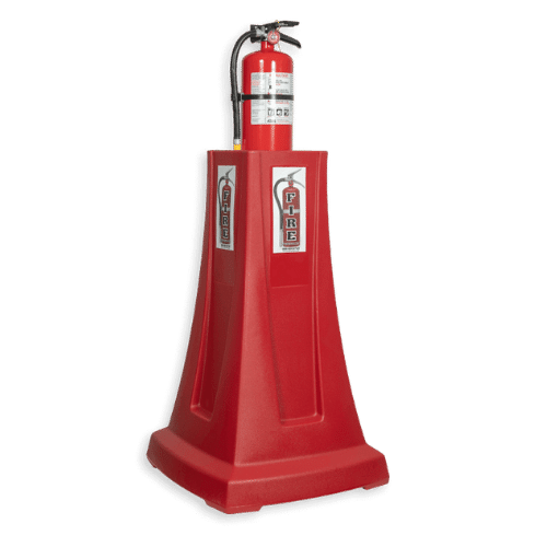firemate fire extinguisher stand for jobsites and construction sites
