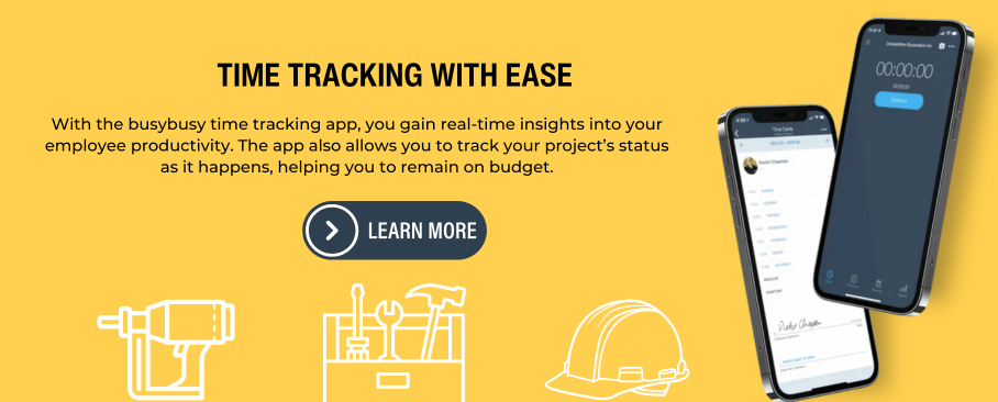 construction time tracking app banner