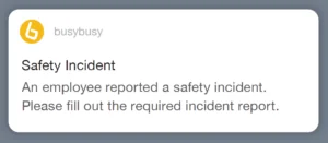 safety incident injury report