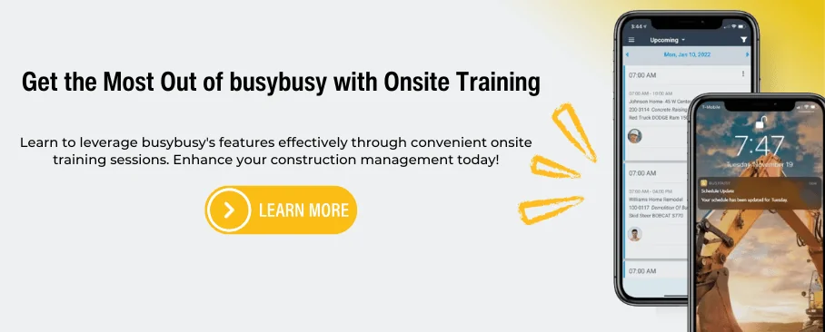 busybusy onsite training 