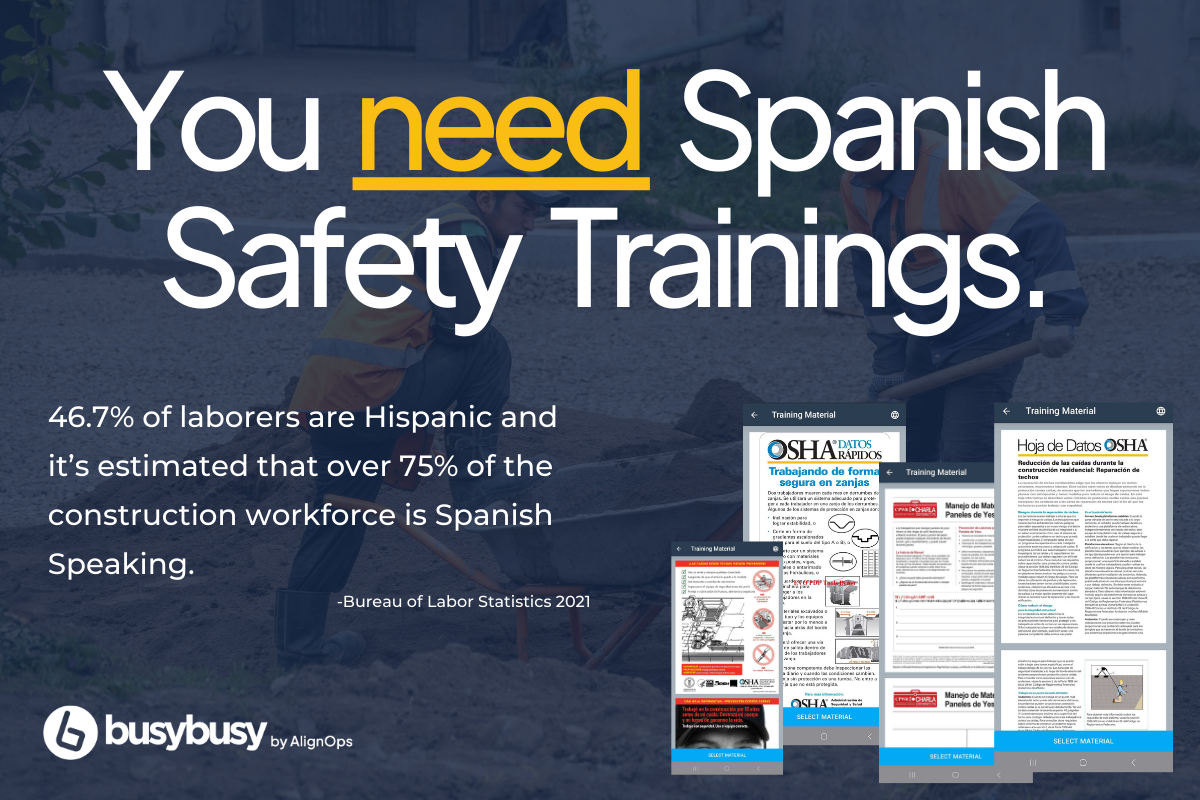 reasons you need spanish safety trainings