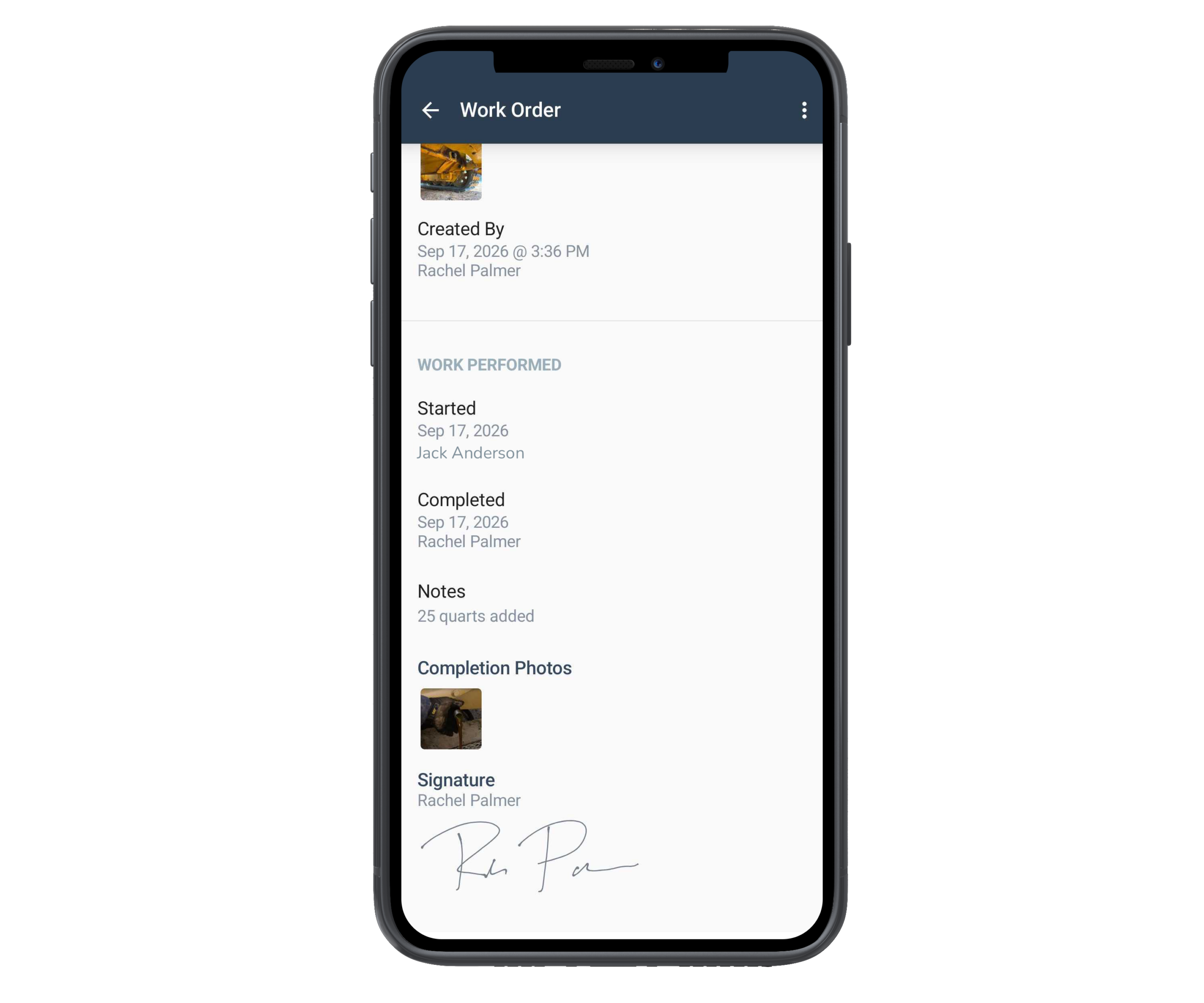 mobile work order